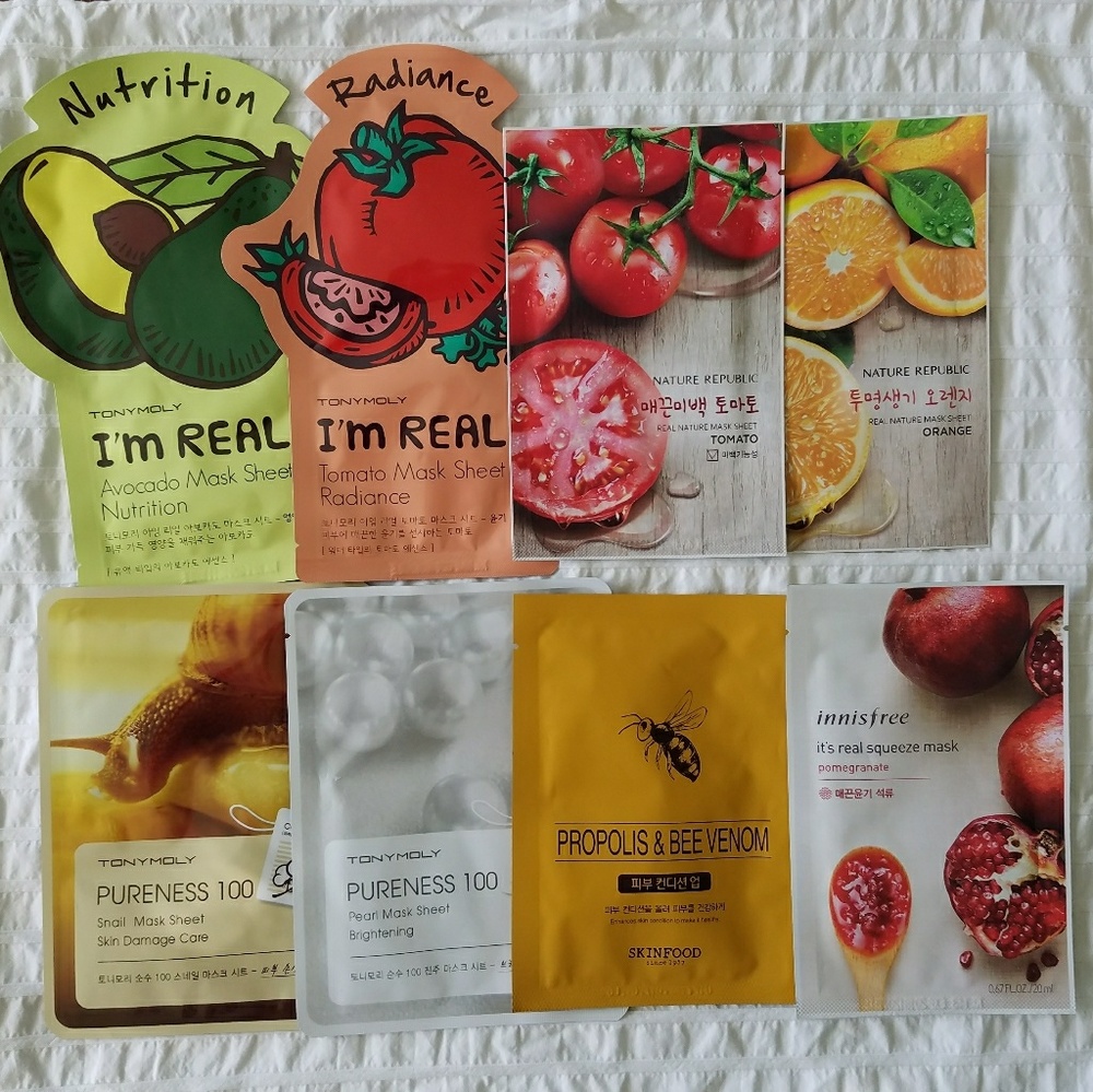 Lot of 8 Sheet Masks